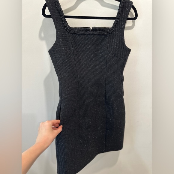 Maje short rinestone dress, Elegant Black Sleeveless Dress size 36. NEW - Picture 4 of 16